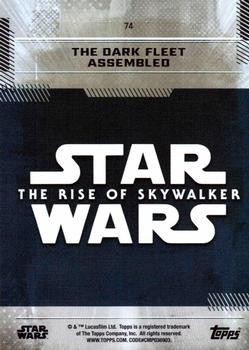2019 Topps Star Wars: The Rise of Skywalker #74 The Dark Fleet Assembled Back