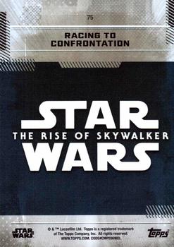 2019 Topps Star Wars: The Rise of Skywalker #75 Racing to Confrontation Back