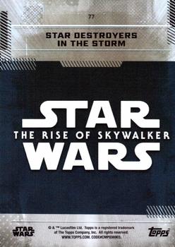 2019 Topps Star Wars: The Rise of Skywalker #77 Star Destroyers in the Storm Back