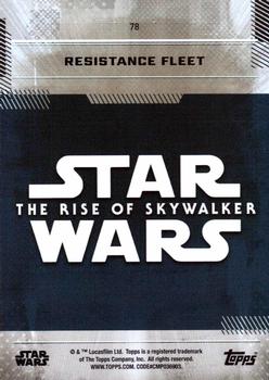 2019 Topps Star Wars: The Rise of Skywalker #78 Resistance Fleet Back