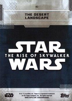 2019 Topps Star Wars: The Rise of Skywalker #82 The Desert Landscape Back