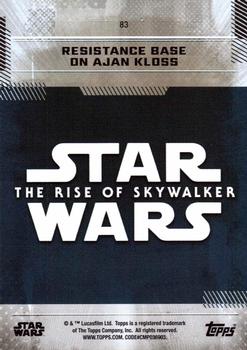 2019 Topps Star Wars: The Rise of Skywalker #83 Resistance Base on Ajan Kloss Back