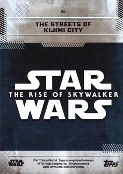 2019 Topps Star Wars: The Rise of Skywalker #86 The Streets of Kijimi City Back