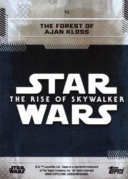 2019 Topps Star Wars: The Rise of Skywalker #93 The Forest of Ajan Kloss Back