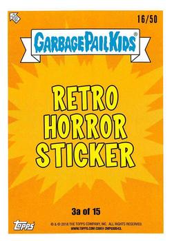 2018 Topps Garbage Pail Kids: Oh, the Horror-ible! - Fool's Gold #3a Ravaged Rose Back
