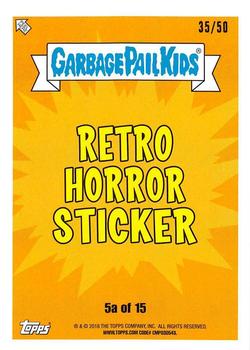 2018 Topps Garbage Pail Kids: Oh, the Horror-ible! - Fool's Gold #5a Cautious Carrie Back