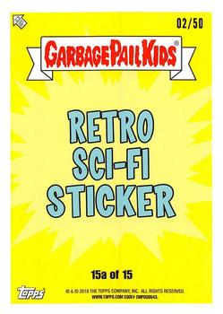 2018 Topps Garbage Pail Kids: Oh, the Horror-ible! - Fool's Gold #15a Morgan Grinder Back