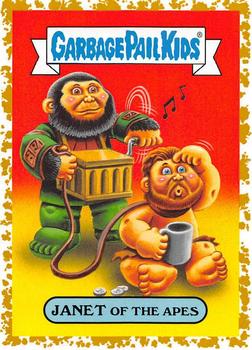 2018 Topps Garbage Pail Kids: Oh, the Horror-ible! - Fool's Gold #15b Janet of the Apes Front