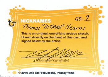2019 C2Cigars TCDB Business Card - Nicknames #GS-9 Thomas Hearns Back
