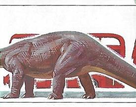 1992 Panini Prehistoric Animals Stickers #2 How big was a dinosaur? Front