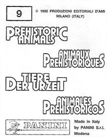 1992 Panini Prehistoric Animals Stickers #9 Amoeba Back