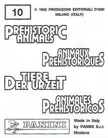 1992 Panini Prehistoric Animals Stickers #10 Radiolarians Back