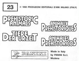 1992 Panini Prehistoric Animals Stickers #23 Charles Darwin Back