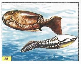 1992 Panini Prehistoric Animals Stickers #35 Drepanaspis / Anglaspis Front