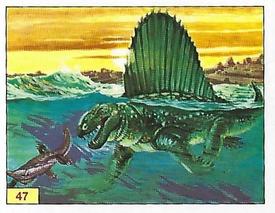 1992 Panini Prehistoric Animals Stickers #47 Dimetrodon Front