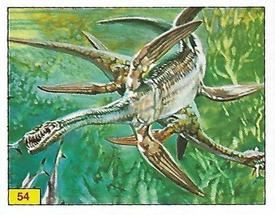 1992 Panini Prehistoric Animals Stickers #54 Plesiosaurus Front