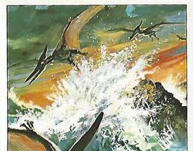 1992 Panini Prehistoric Animals Stickers #65 Pteranodon Front