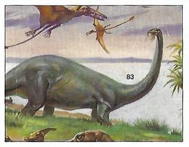 1992 Panini Prehistoric Animals Stickers #83 Diplodocus Front
