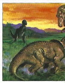 1992 Panini Prehistoric Animals Stickers #92 Summit meeting Front