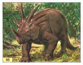 1992 Panini Prehistoric Animals Stickers #95 Styracosaurus Front
