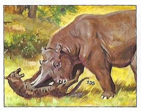 1992 Panini Prehistoric Animals Stickers #135 Arsinoitherium Front