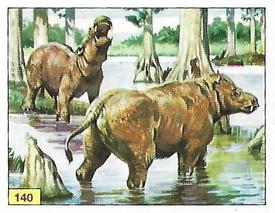 1992 Panini Prehistoric Animals Stickers #140 Coryphodon Front