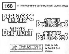 1992 Panini Prehistoric Animals Stickers #168 Baluchitherium Back