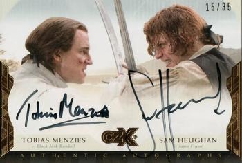 2019 Cryptozoic CZX Outlander - Dual Autographs #TMSH Tobias Menzies / Sam Heughan Front