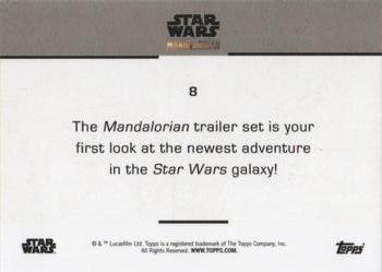 2019 Topps Star Wars: The Mandalorian Trailer #8 Twi'lek Bounty Hunter Back