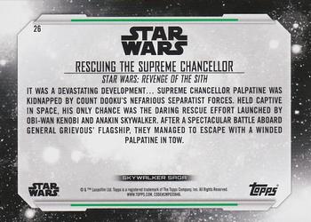 2019 Topps Star Wars Skywalker Saga - Green #26 Rescuing the Supreme Chancellor Back