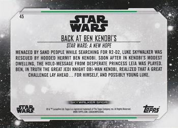 2019 Topps Star Wars Skywalker Saga - Green #45 Back at Ben Kenobi's Back