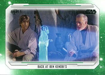 2019 Topps Star Wars Skywalker Saga - Green #45 Back at Ben Kenobi's Front