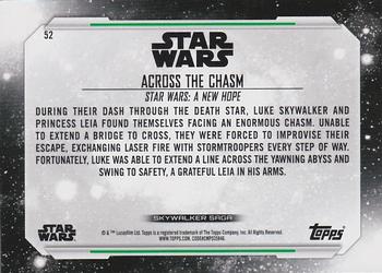 2019 Topps Star Wars Skywalker Saga - Green #52 Across The Chasm Back