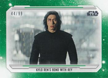 2019 Topps Star Wars Skywalker Saga - Green #97 Kylo Ren's Bond with Rey Front
