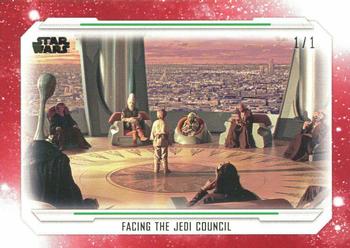 2019 Topps Star Wars Skywalker Saga - Red #8 Facing the Jedi Council Front