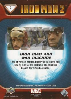 2017 Upper Deck Marvel Cinematic Universe #7 Iron Man & War Machine Back