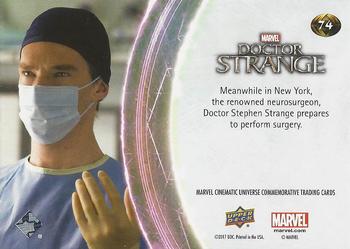 2017 Upper Deck Marvel Cinematic Universe #74 Doctor Stephen Strange Back