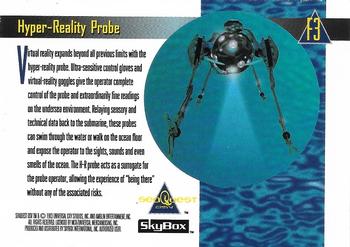 1993 SkyBox SeaQuest DSV - Foil #F3 Hyper-Reality Probe Back