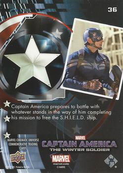 2017 Upper Deck Marvel Cinematic Universe - Red Foil #36 Captain America Back