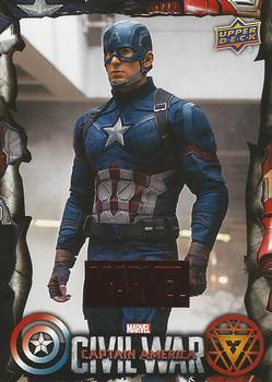 2017 Upper Deck Marvel Cinematic Universe - Red Foil #72 Captain America Front
