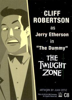 2019 Rittenhouse The Twilight Zone Rod Serling Edition - Portfolio Prints - Character Art #C8 Cliff Robertson Back