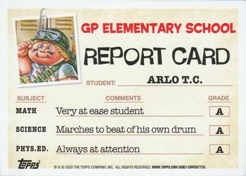 2020 Topps Garbage Pail Kids: Late to School #24a Arlo T.C. Back