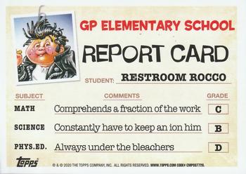 2020 Topps Garbage Pail Kids: Late to School #39a Restroom Rocco Back