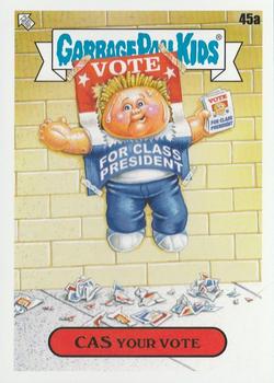 2020 Topps Garbage Pail Kids: Late to School #45a Cas Your Vote Front