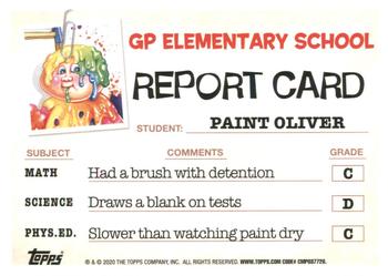 2020 Topps Garbage Pail Kids: Late to School #47a Paint Oliver Back