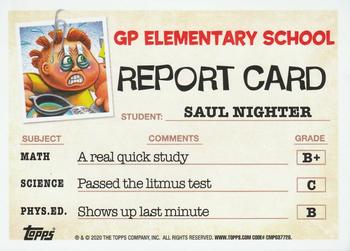 2020 Topps Garbage Pail Kids: Late to School #54a Saul Nighter Back