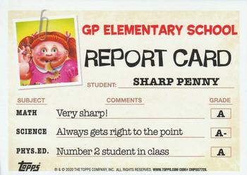 2020 Topps Garbage Pail Kids: Late to School #76a Sharp Penny Back