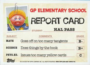 2020 Topps Garbage Pail Kids: Late to School #79a Hal Pass Back
