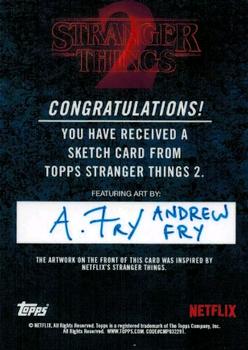 2019 Topps Stranger Things Series 2 - Sketch Artists #NNO Andrew Fry Back