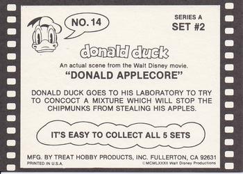 1982 Treat Hobby Disney Donald Duck #14 Donald Duck Back